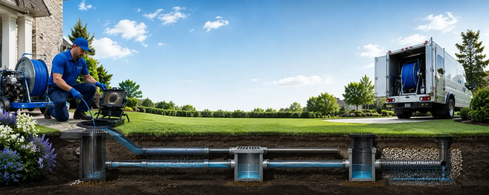 Outdoor drain cleaning information for Mason, IL